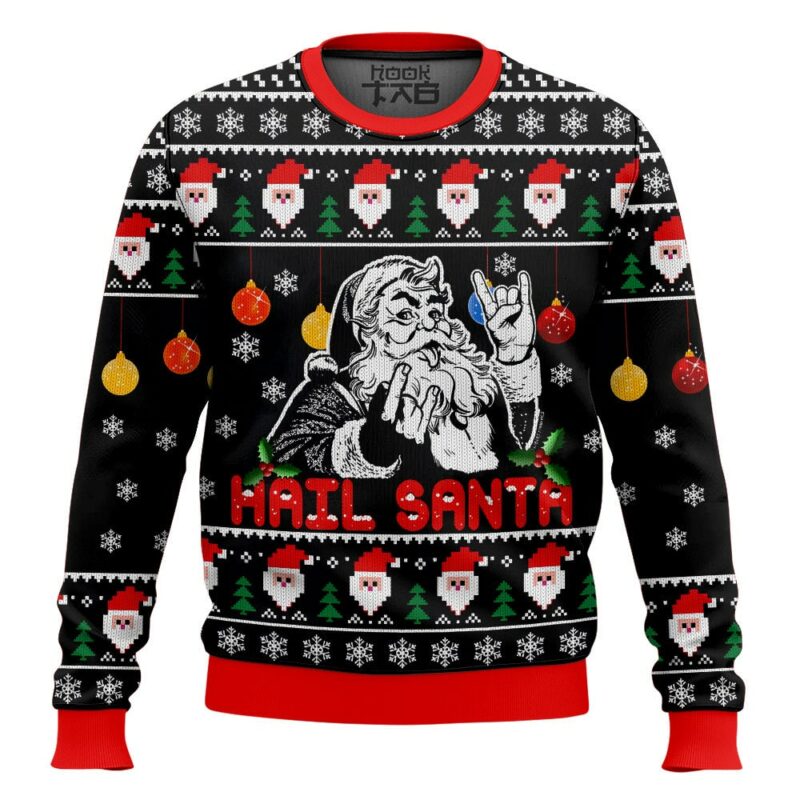 Hail Santa Ugly Sweater