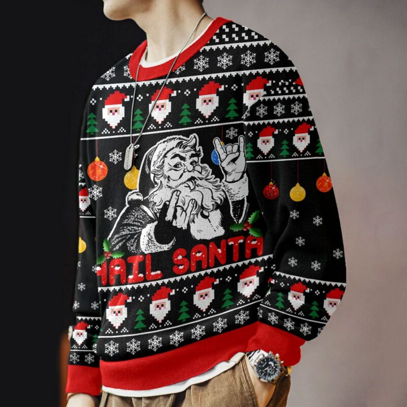 Hail Santa Ugly Sweater