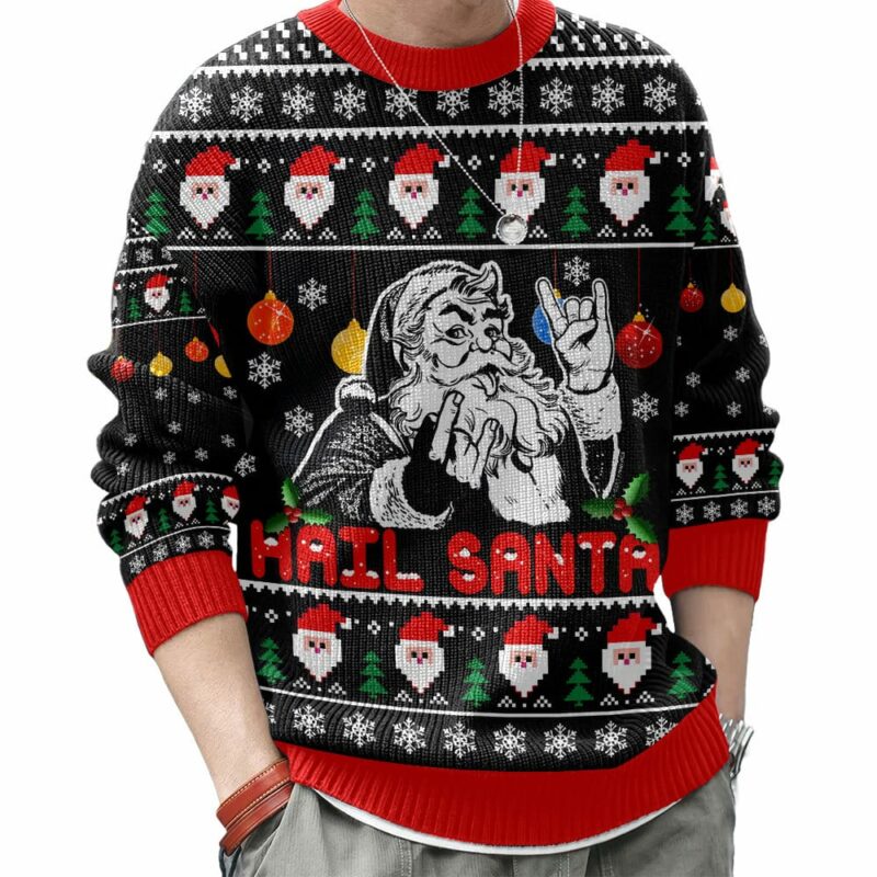 Hail Santa Ugly Sweater