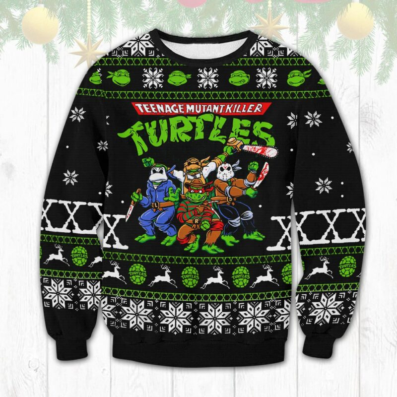 Teenage Mutant Ninja Turtles Horror Halloween Ugly Sweater