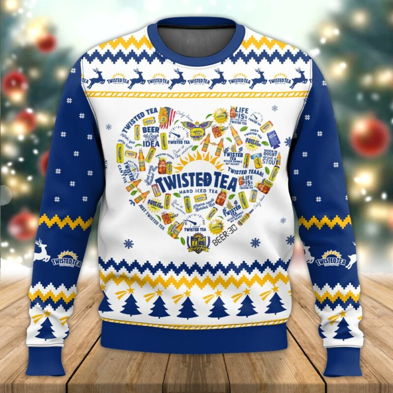 Twisted Tea Heart Ugly Sweater