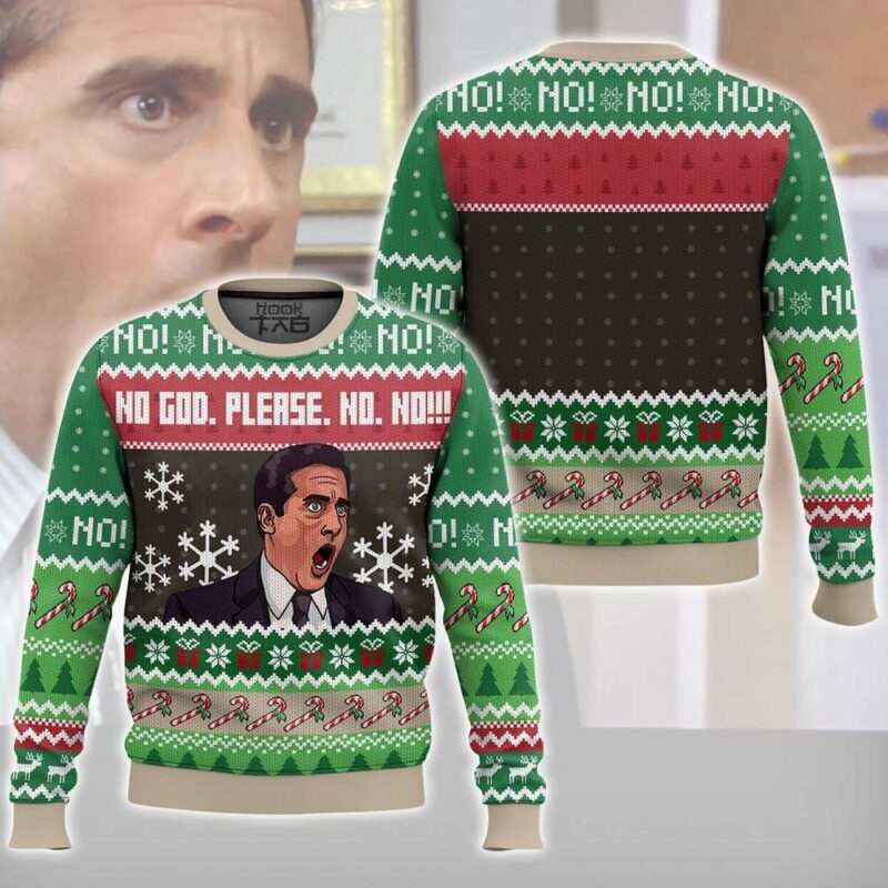 No God Please No! Michael Scott The Office Ugly Sweater