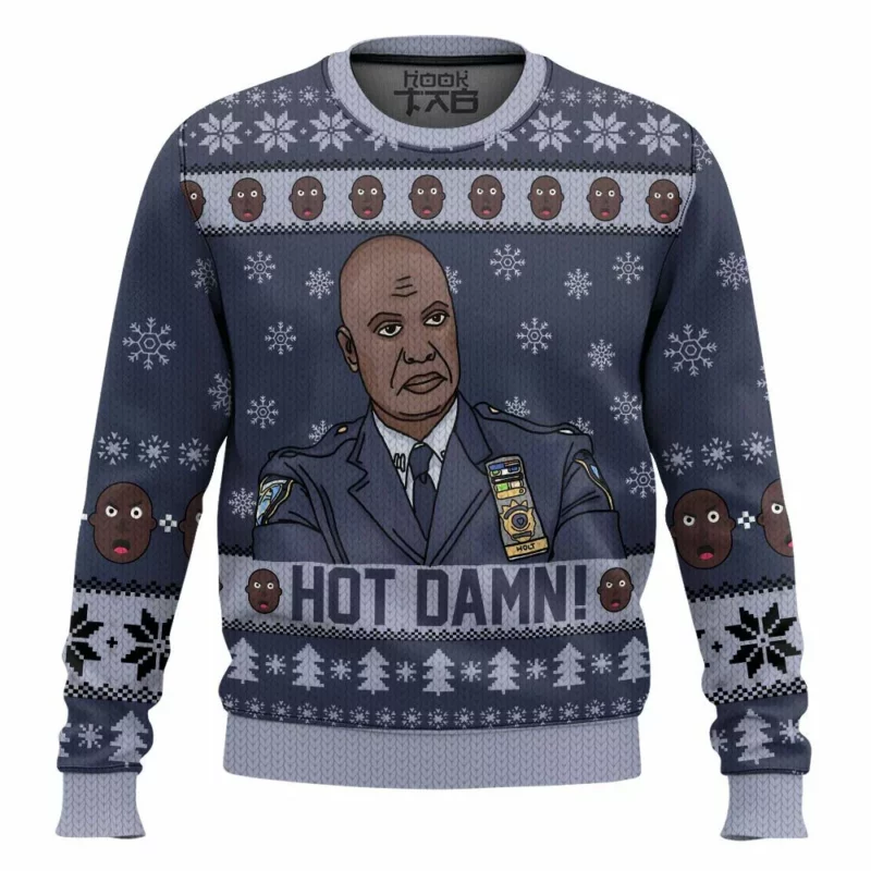 Hot Damn! Captain Raymond Holt Brooklyn Nine-Nine Ugly Sweater