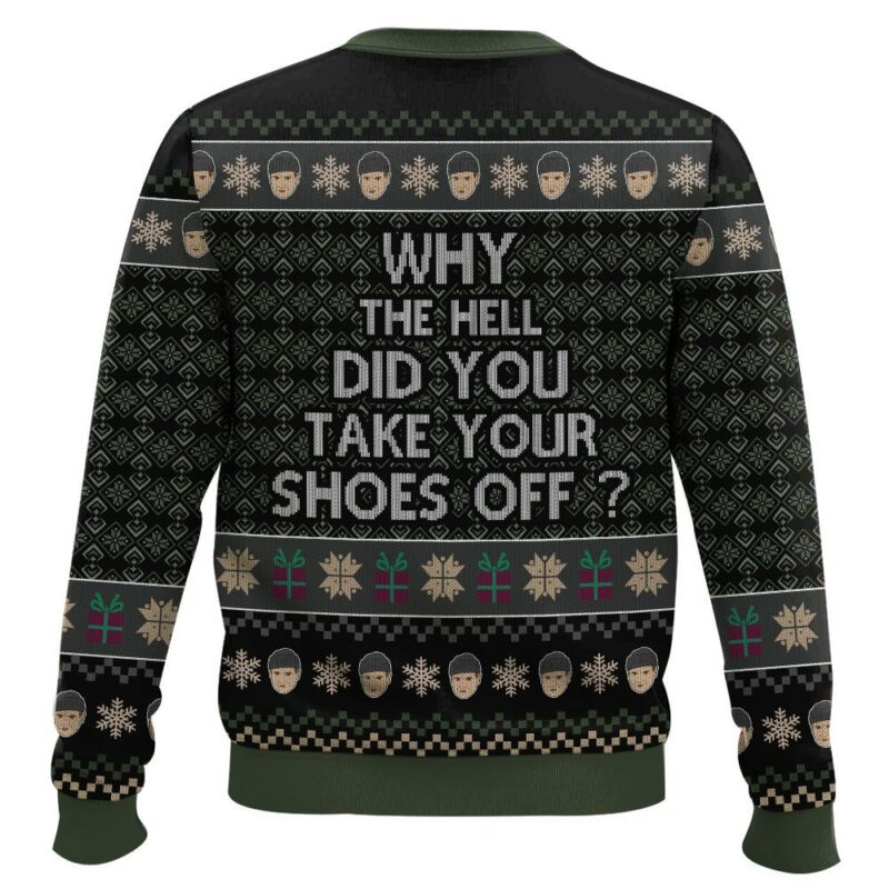 Why The Hell'd You Take Your Shoes Off? Harry Lyme Home Alone Ugly Sweater