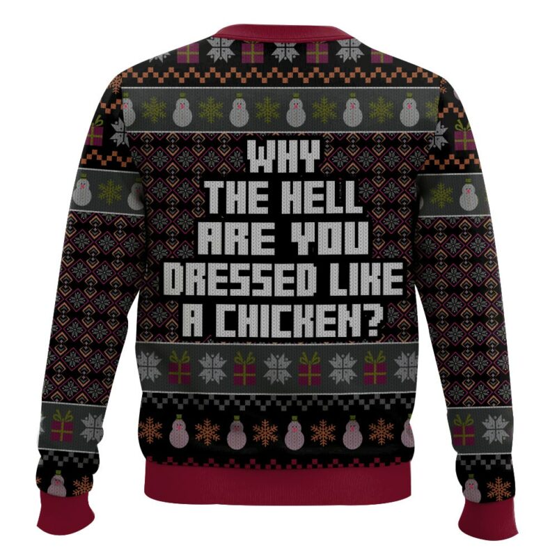 Why The Hell Are You Dressed Like A Chicken? Marv Murchins Home Alone Ugly Sweater