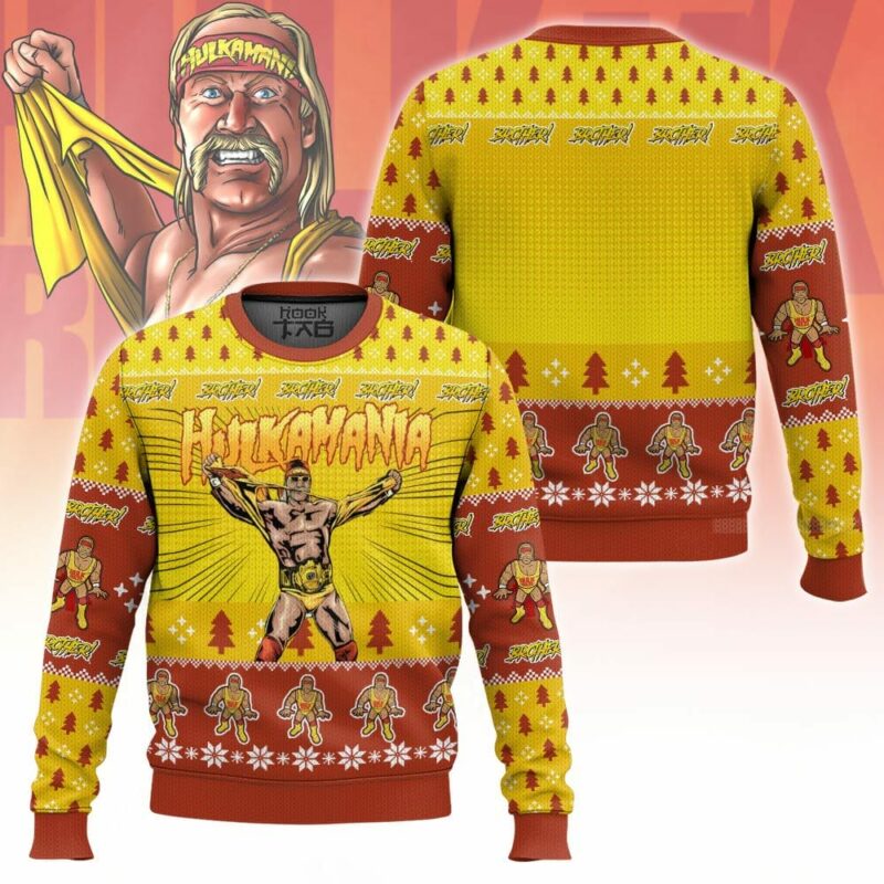 Hulkamania Hulk Hogan WWE Ugly Sweater