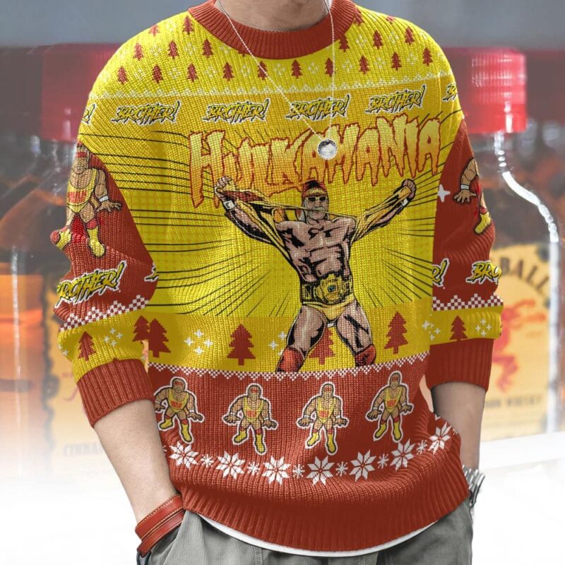 Hulkamania Hulk Hogan WWE Ugly Sweater