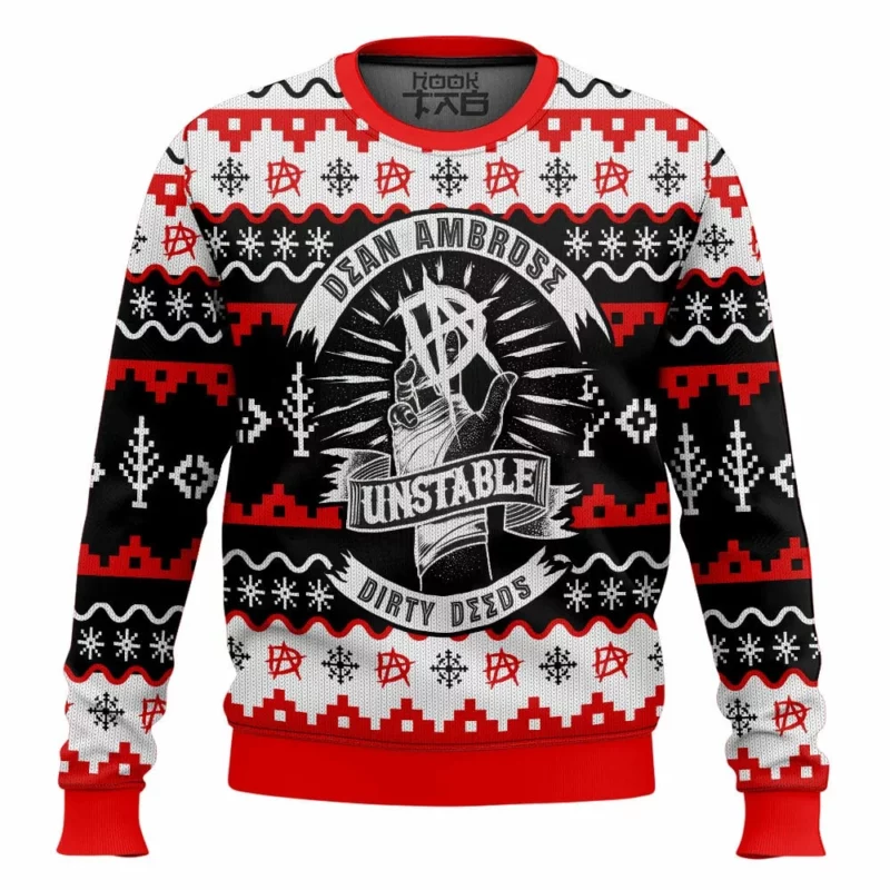 Dean Ambrose WWE Ugly Sweater