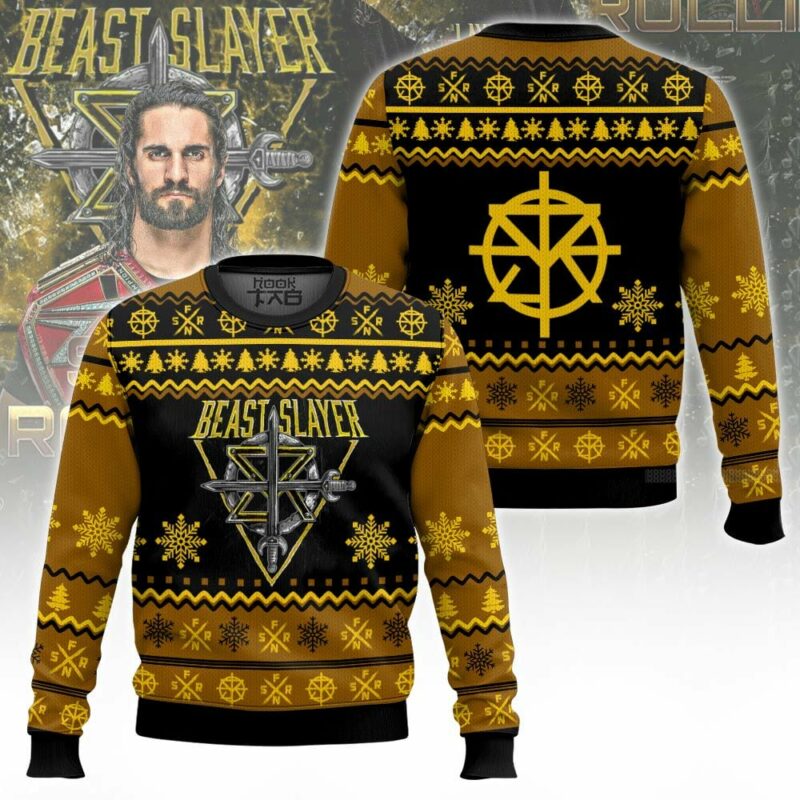 Beast Slayer Seth Rollins WWE Ugly Sweater