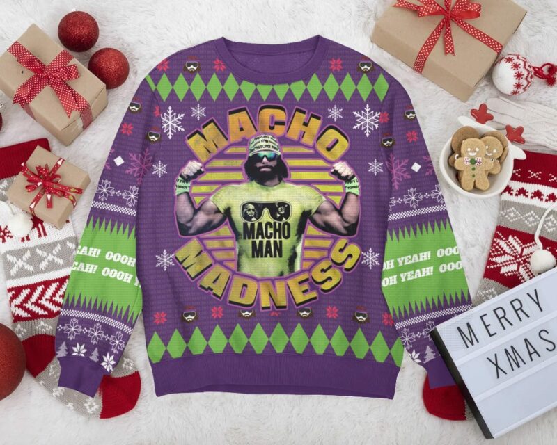 Macho Madness Macho Man Ugly Sweater