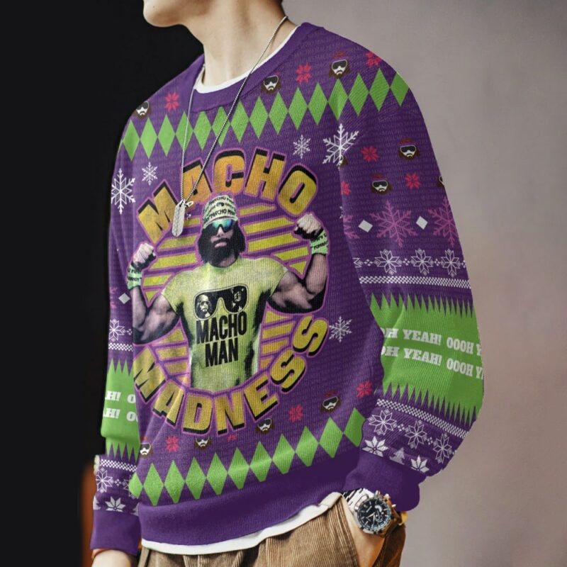 Macho Madness Macho Man Ugly Sweater