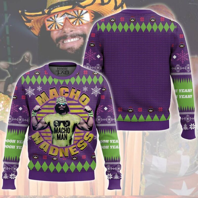 Macho Madness Macho Man Ugly Sweater