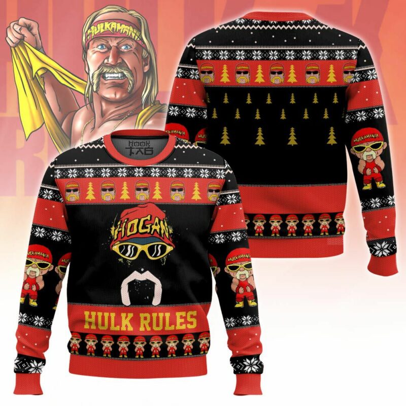 Hulk Rules Hulk Hogan WWE Ugly Sweater