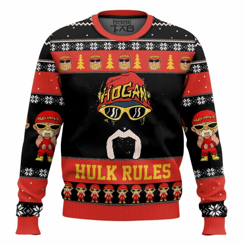 Hulk Rules Hulk Hogan WWE Ugly Sweater