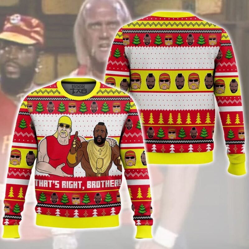 That's Right, Brother! Hogan & T WWE Ugly Sweater