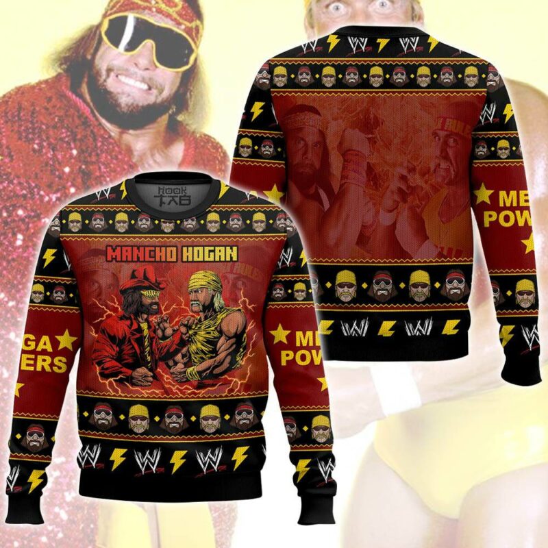 MANCHO HOGAN Macho Man and Hulk Hogan Ugly Sweater