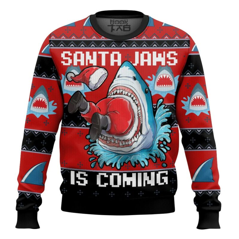 Santa Jaws Ugly Sweater