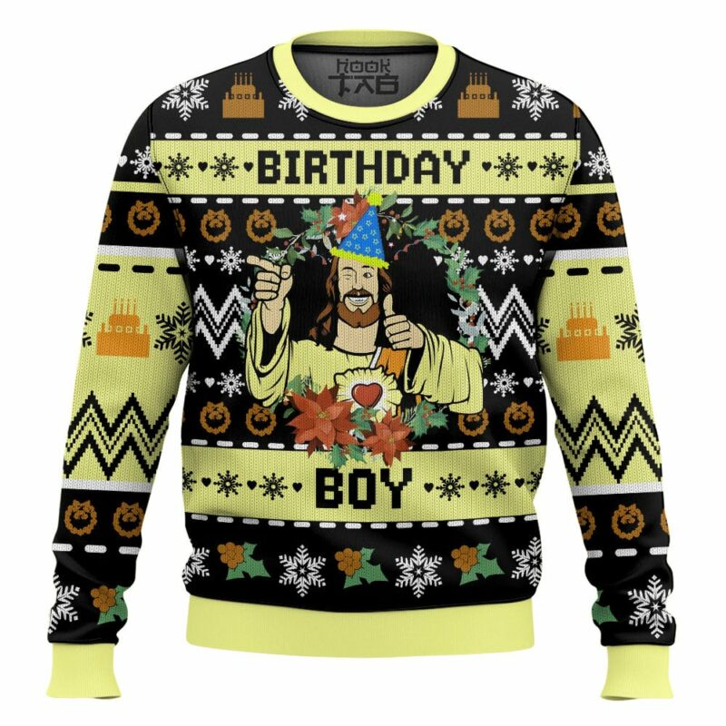 Jesus Birthday Boy Ugly Sweater