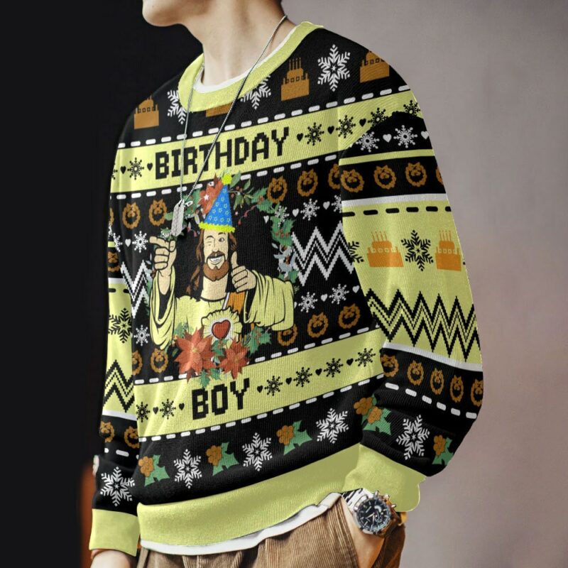 Jesus Birthday Boy Ugly Sweater