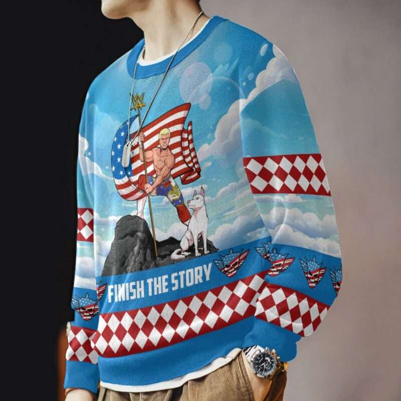 Finish The Story Cody Rhodes Ugly Sweater