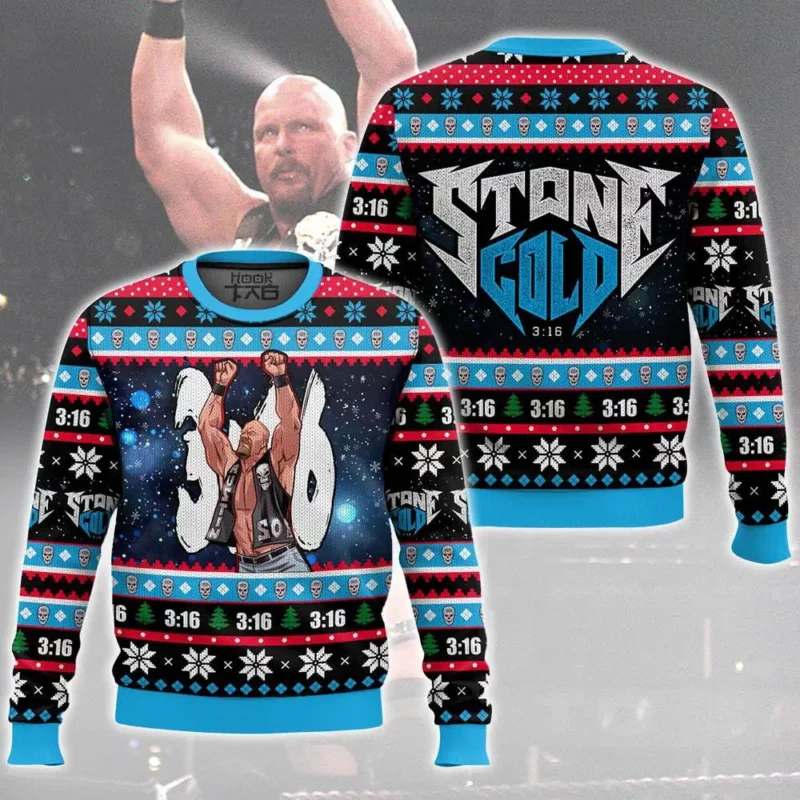 Stone Cold Steve Austin Ugly Sweater