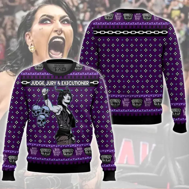 Judge Jury Executioner Rhea Ripley Ugly Sweater