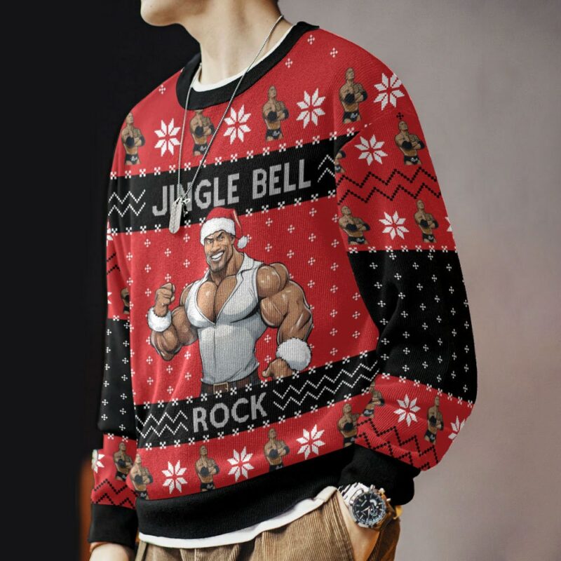 Jingle Bell Rock The Rock Ugly Sweater