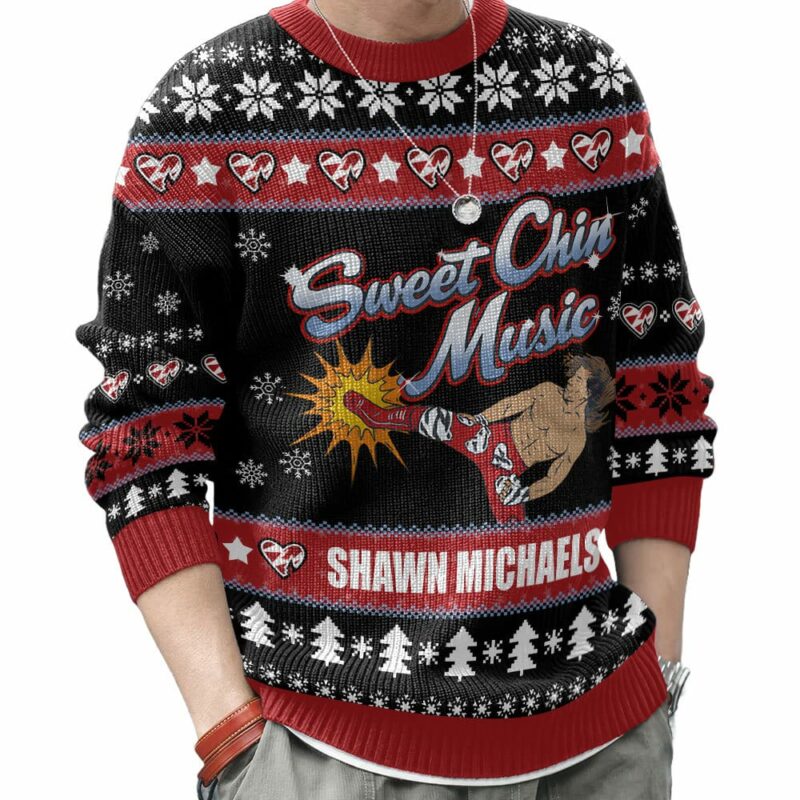 Sweet Chin Music Shawn Michaels Ugly Sweater