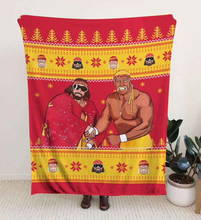 Mega Powers Macho Man and Hulk Hogan Blanket