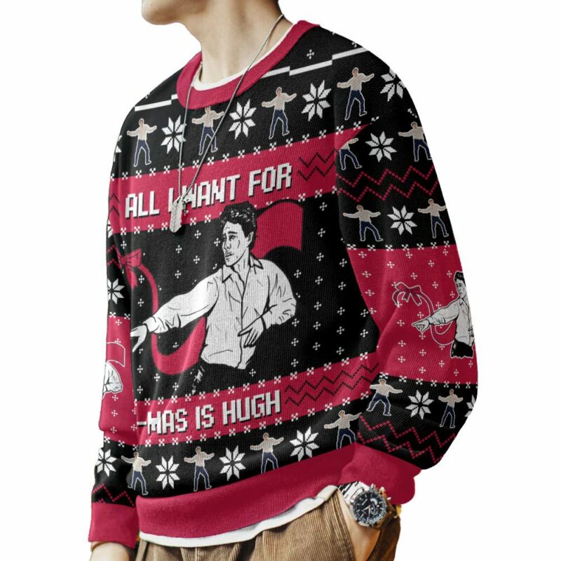 All I Want For X-Mas Is HUGH Love Actually Ugly Sweater