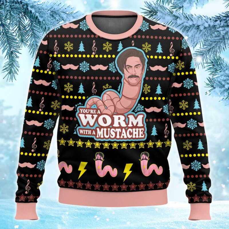 Vanderpump Rules Worm With A Mustache Funny James Kennedy Ugly Sweater