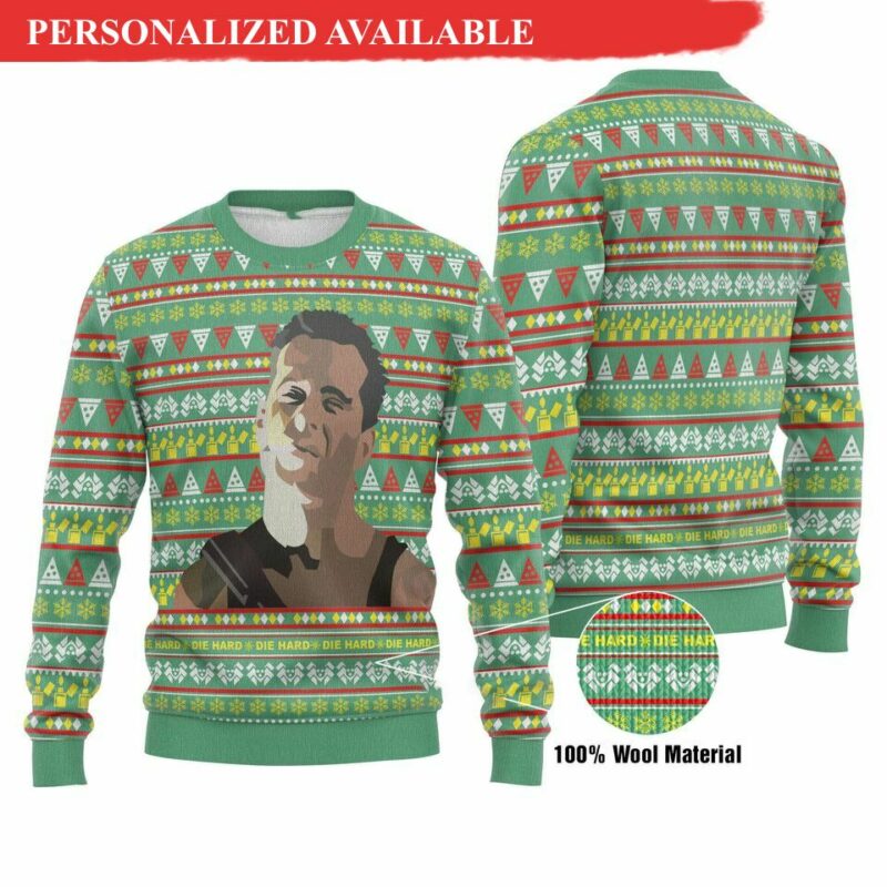 Die Hard Ugly Christmas Sweater- Xmas Lover Ugly Sweatshirt - Ugly Christmas Sweater- Jumper