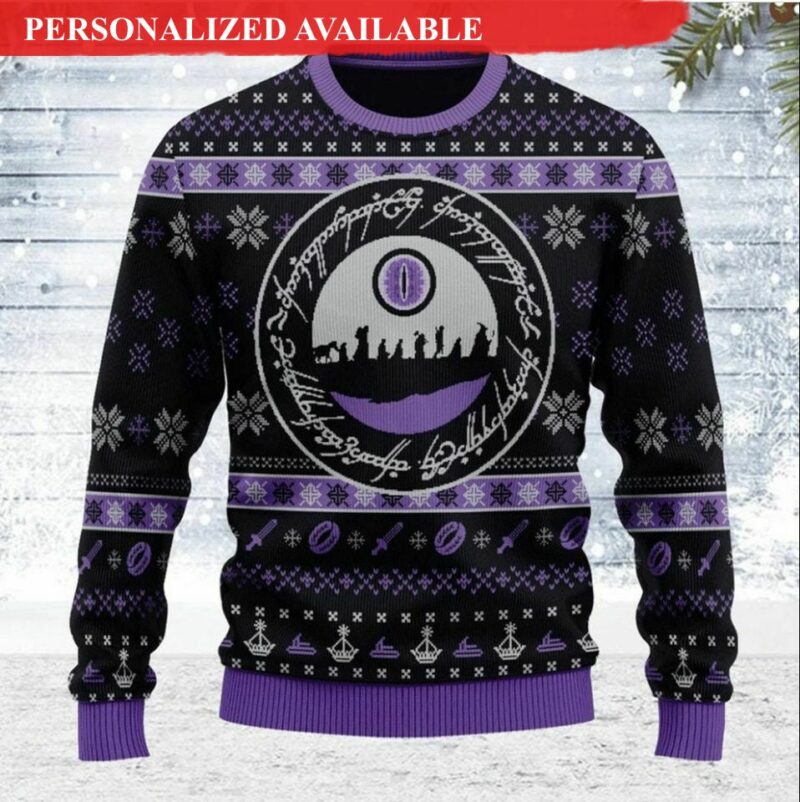 Lord Of The Ring Xmas Ugly Christmas Sweater - Ugly Christmas Sweater- Jumper