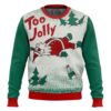 Overly cheerful Santa Christmas Ugly Sweater