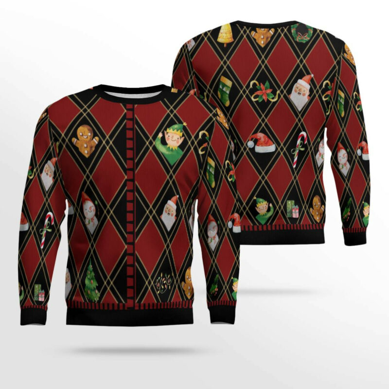 Christmas Symbols Ugly Christmas Sweater