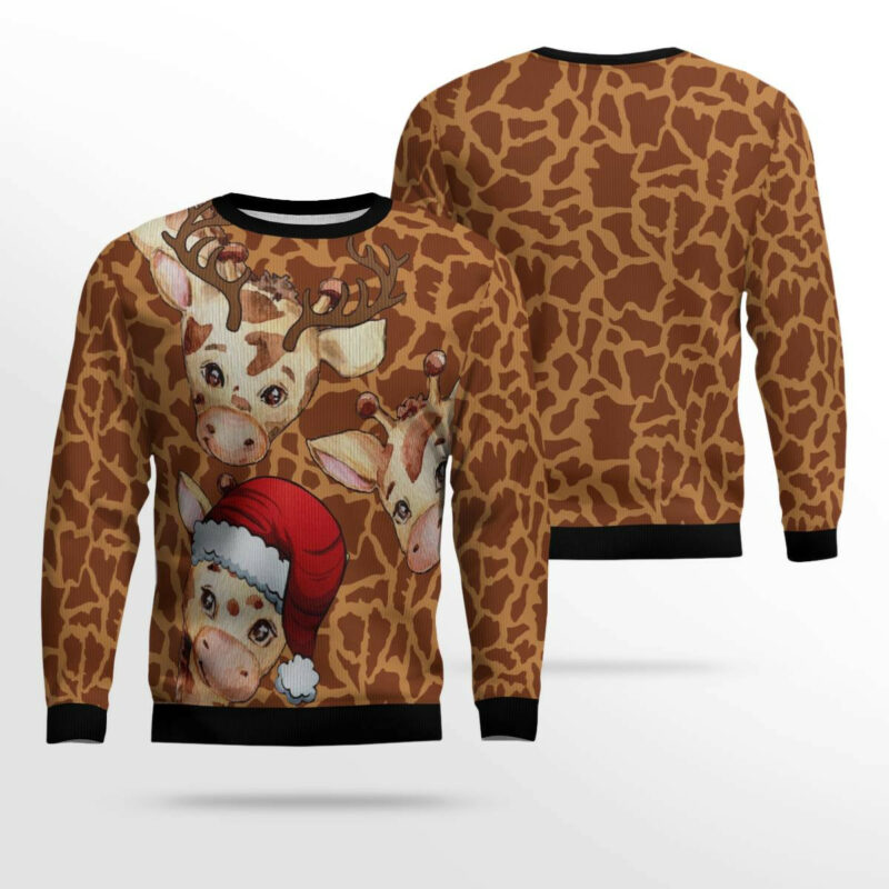 Giraffe Funny Ugly Christmas Sweater