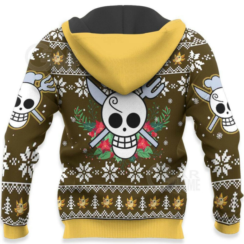 3D Anime One Piece Sanji Custom Fandom Ugly Christmas Sweater VA309069