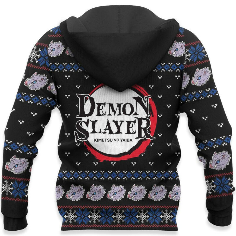 3D Anime Demon Slayer Inosuke Custom Fandom Ugly Christmas Sweater