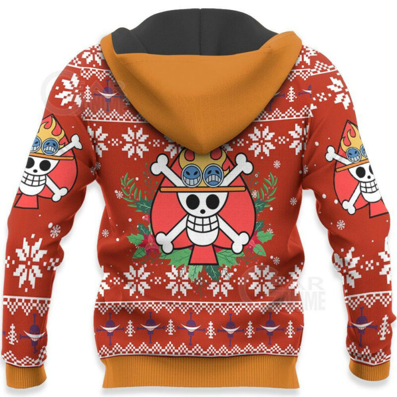 3D Anime One Piece Portgas Ace Custom Fandom Ugly Christmas Sweater VA308339