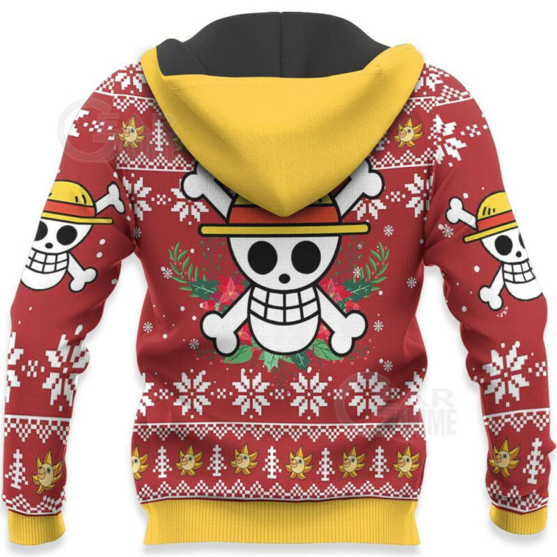 3D Anime One Piece Luffy Custom Fandom Ugly Christmas Sweater VA308263