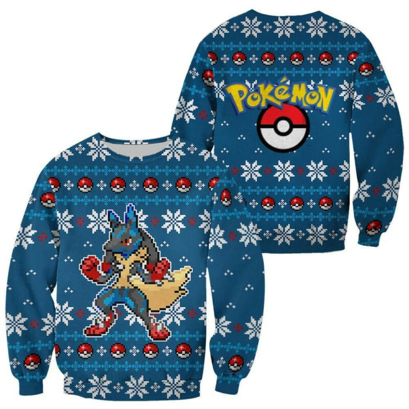 3D Anime Pokemon Custom Fandom Ugly Christmas Sweater