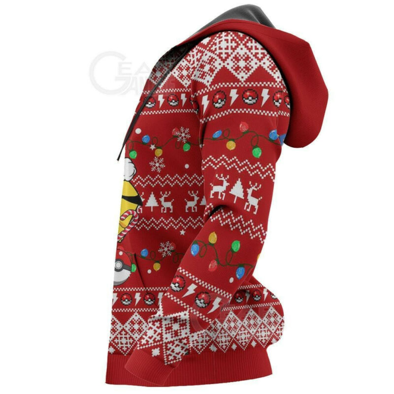 3D Anime Pokemon Pikachu Santa Custom Fandom Ugly Christmas Sweater