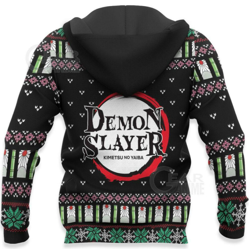 3D Anime Demon Slayer Tanjiro And Nezuko Custom Fandom Ugly Christmas Sweater