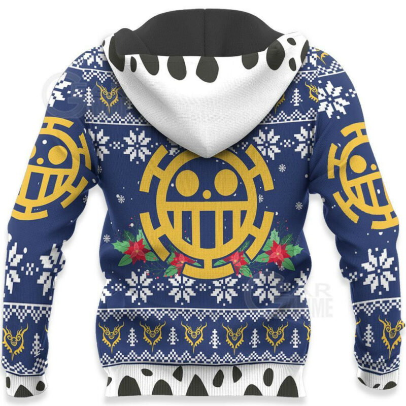 3D Anime One Piece Trafalgar Law Custom Fandom Ugly Christmas Sweater