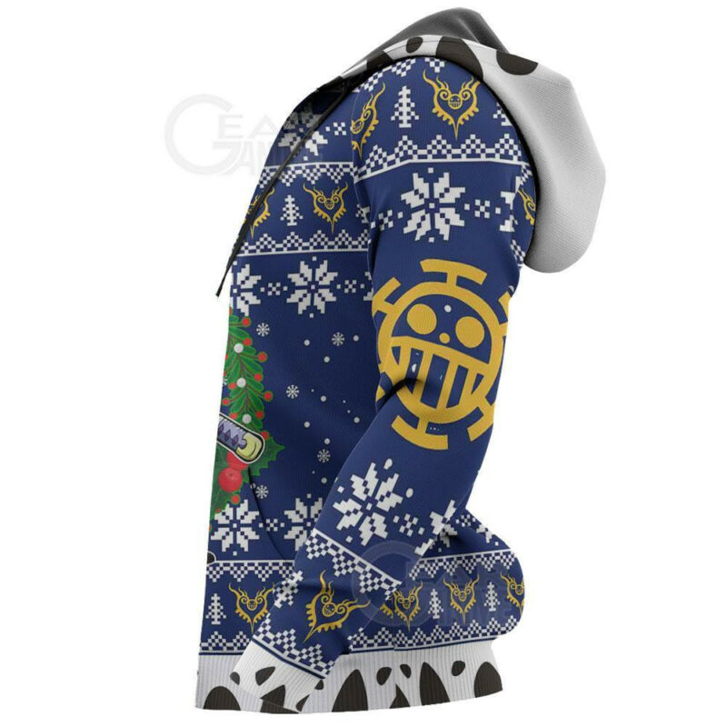 3D Anime One Piece Trafalgar Law Custom Fandom Ugly Christmas Sweater