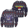 3D Anime Pokemon Gengar Custom Fandom Ugly Christmas Sweater VA308133