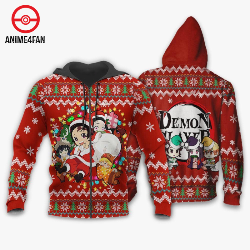 3D Anime Demon Slayer Custom Fandom Ugly Christmas Sweater VA211065