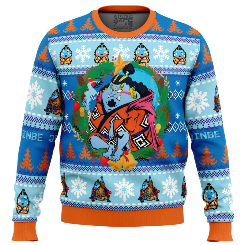 3D Anime One Piece Jinbe Custom Fandom Ugly Christmas Sweater VA308244