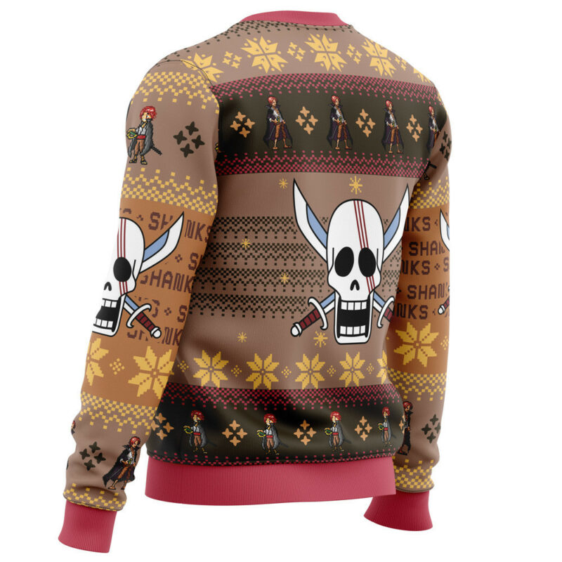 3D Anime One Piece Shanks Custom Fandom Ugly Christmas Sweater