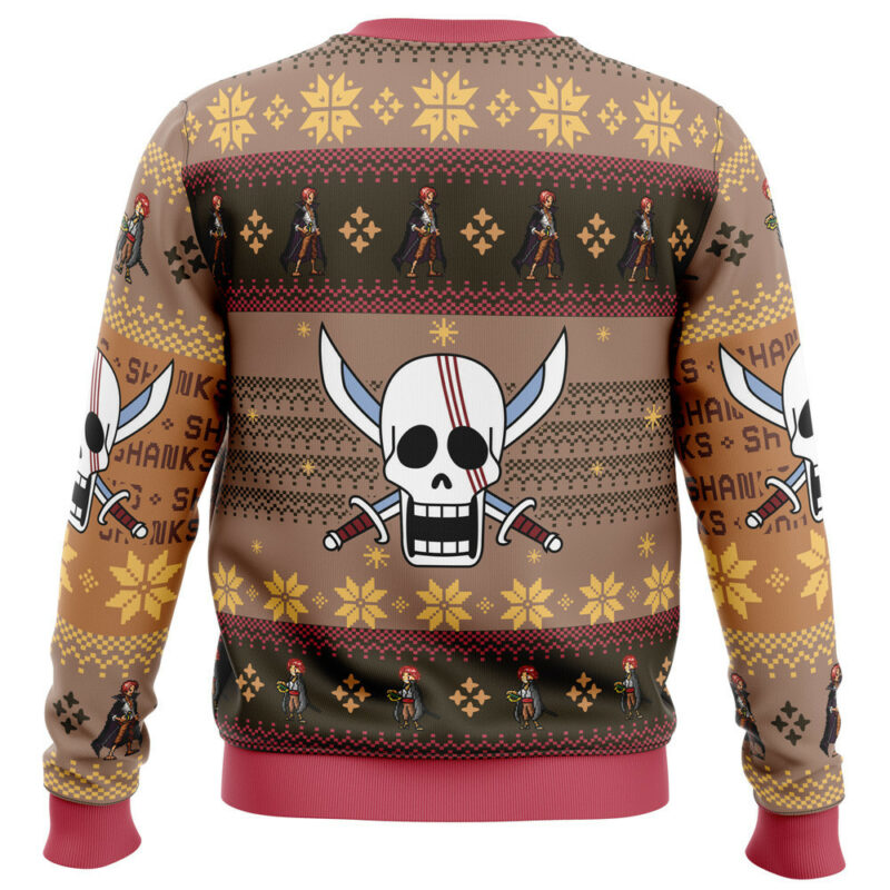 3D Anime One Piece Shanks Custom Fandom Ugly Christmas Sweater